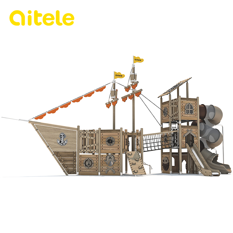 Öko-Holz-Serie Outdoor-Spielplatz GW-03202