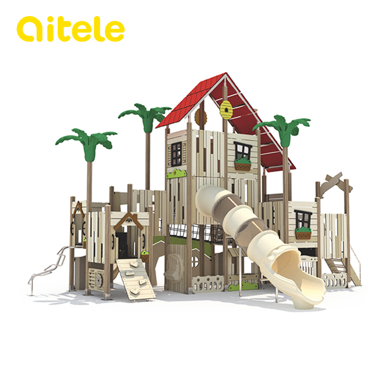 Öko-Holz-Serie Outdoor-Spielplatz GW-02501